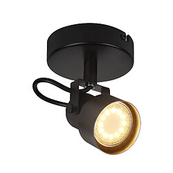 NETTLIFE Spot de plafond noir - Plafonnier vintage GU10 Lampe de cuisine pour salon couloir