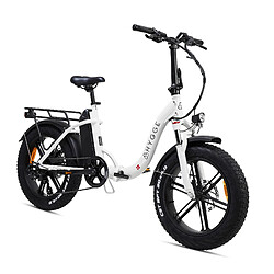 Hygge Bikes Vester Step - Vélo électrique pliant à pneus larges 48V 14Ah - Blanc Héron