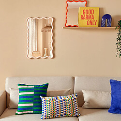 Atmosphera Miroir mural vague JUDY - 60 x 38 cm - Beige