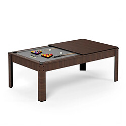 SOKKER Billard Américain convertible KITBILL 6FT - Marron