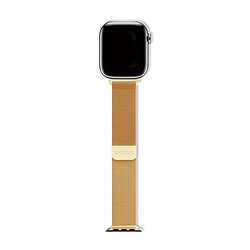 Decoded Bracelet pour Apple Watch 44 / 45 / 46 / 49mm en Maille Milanaise Milan Traction Dorée