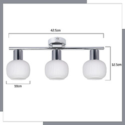 Nettlife Spot de plafond 3 ampoules - Blanc pas cher