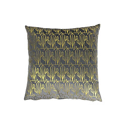 The Home Deco Factory Coussin en velours imprimé Gold déhoussable 40 cm Gris.