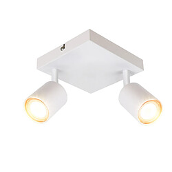 Nettlife Spot plafond noir 2 ampoules - GU10