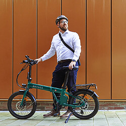Avis Hygge Bikes Virum - Vélo électrique pliant ultra-léger 36V 10Ah - Vert British Racing