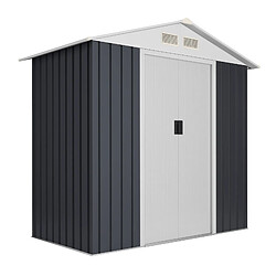 Wasabi - Abri Métal Avancé Seconde 2,1m² - 158x125x200cm - Abri extérieur métallique