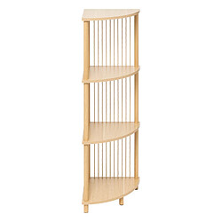 Five Simply Smart Etagère d'angle 4 niveaux en bois KORD - Beige