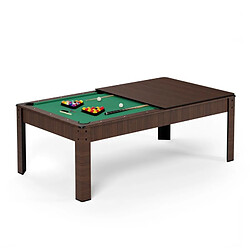 SOKKER Billard Américain convertible KITBILL 7FT - Marron