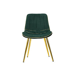 Mauro Ferretti Mauro-Ferretti Paris - Lot de 2 chaises - Vert et doré pas cher