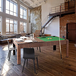 SOKKER Billard Américain convertible KITBILL 7FT - Marron