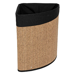 Avis Five Simply Smart Panier à linge d'angle 48L bambou et tissu - Noir