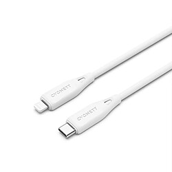 CYGNETT Câble Lightning vers USB-C Charge et Transfert 2.4A 12W Essentials 1m Blanc