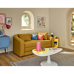 Bestmobilier Nuvia - Canapé convertible 2 places - Jaune