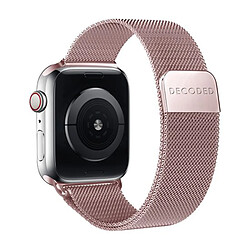 Decoded Bracelet pour Apple Watch 38 / 40 / 41 / 42mm en Maille Milanaise Milan Traction Rose