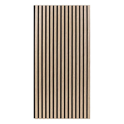 Atmosphera Lot de 4 panneaux décoratifs tasseaux de bois COLVA - Marron clair