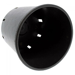 Pasquini Bini Pot rond de 10 litres noir - 24 x 24cm Lot de 10.