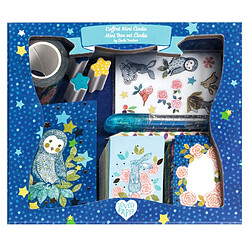 Djeco Mini coffret papeterie Elodie Coffret de papeterie - dessin - 20 pièces - en papier - dès 6 ans