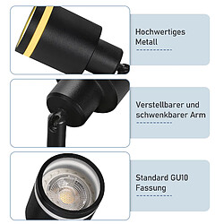 Acheter Nettlife Plafonnier 5 spots noir moderne