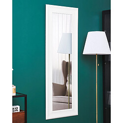 Beliani Miroir LUNEL 51 cm 141 cm Blanc