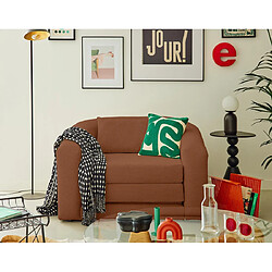 Bestmobilier Nuvia - Canapé convertible déplimousse 1 place - Terracotta