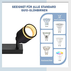 Nettlife Plafonnier 5 spots noir moderne pas cher