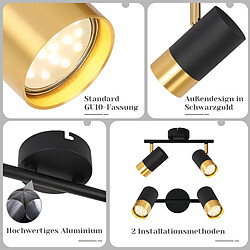 Nettlife Spot LED GU10 – Noir pas cher