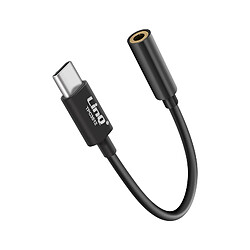 LinQ Adaptateur Audio USB-C vers Jack 3.5mm - Noir