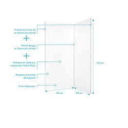 Acheter AURLANE Kit panneaux aluminium - Blanc
