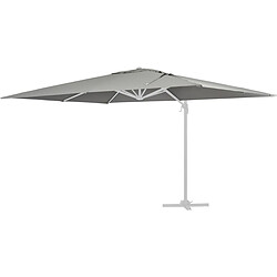 Habitat Et Jardin Toile parasol déporté Sun 4 - 3 x 4 m - Gris clair