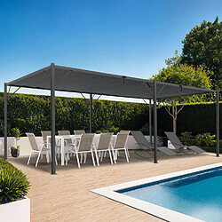 Avis Idmarket MARKET Pergola 3x6 M Gris