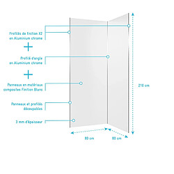 Acheter AURLANE Kit panneaux aluminium - Blanc