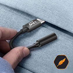 LinQ Adaptateur Audio USB-C vers Jack 3.5mm - Noir pas cher