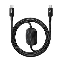 Max Excell Câble USB-C/Apple Watch - 1m Noir