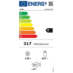 Acheter Haier SBS 90 Series 3 HSR3918EIPB - Noir