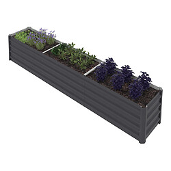 Idmarket Jardinière surélevée métal 240