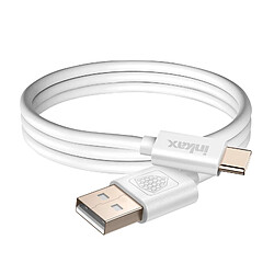 Inkax Câble USB vers USB-C - 1m Blanc