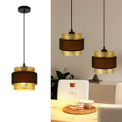 ZMH Lampe à Suspendre Vintage Noir et Or pour Salle à Manger E27