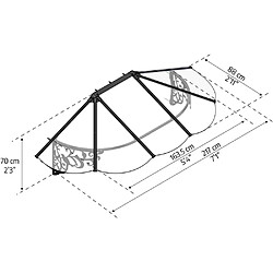 Avis Canopia By Palram Marquise Lily - 216 x 88 cm