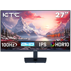 Moniteur de jeu KTC H27T27 27", écran IPS QHD 2560 x 1440, taux de rafraîchissement de 100 Hz