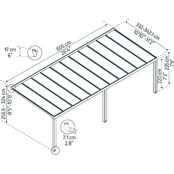 Avis Canopia By Palram Canopia-by-palram Pergola adossée - Gris