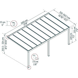 Avis Canopia By Palram Canopia-by-palram Pergola adossée - Anthracite