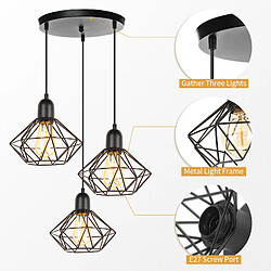 Acheter Stoex Plafonnier Rétro 3 Lumières - Ø20CM