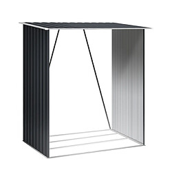 Wasabi - Bûcher métal 1,38m2 Timber - Plancher inclus - Montage facile - Renforts arrière robuste