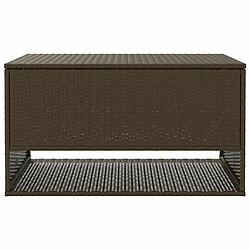 Acheter vidaXL Coffre à coussins d'extérieur marron 100x55x55,5 cm polyrotin