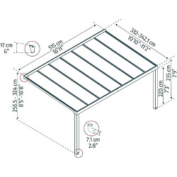 Avis Canopia By Palram Canopia-by-palram Pergola adossée - Anthracite