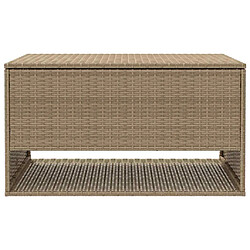 Acheter vidaXL Coffre à coussins d'extérieur beige 100x55x55,5 cm polyrotin