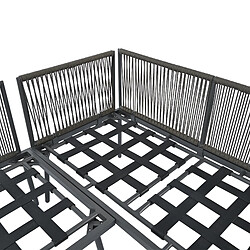 Avis Merax Salon de jardin métal - Gris