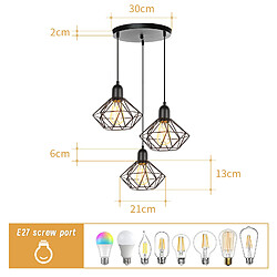 Stoex Plafonnier Rétro 3 Lumières - Ø20CM pas cher