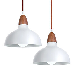 Stoex Suspension Bois et Métal - Blanc