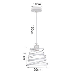 Stoex Lustre Rétro en Métal 2PCS 20CM - Blanc pas cher